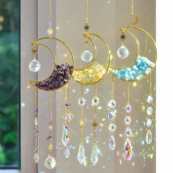 Moon Crystal Suncatcher Pendant 1