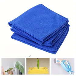 High - Performance Microfiber Car Cleaning Towel - Ultimate Auto Care & Detailing Cloth (Blue)