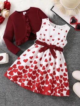 Red Heart Skirt Set 1