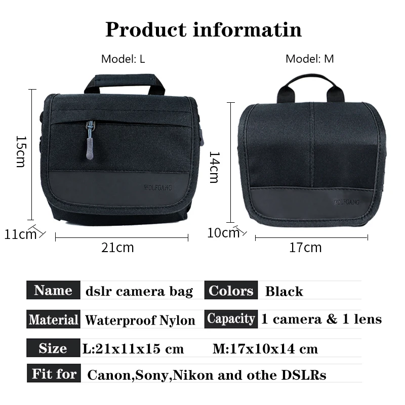 JINNUOLANG 방수 DSLR 카메라 삽입 가방, 휴대용 내부 파티션 패드 보호 가방, 매우 두꺼운 낙하 방지 라이너, 핫