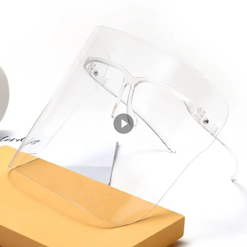 Kitchen Transparent Face Shield Kitchen Goggles Anti-oil Onion Goggles Dust-Proof Face Protective Mask Anti-spray Mask