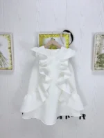 Fille été nouvelle robe sans manches volants princesse mariage luxe enfants mode vêtements bébé anniversaire spectacle robes tenue Wz1326 5