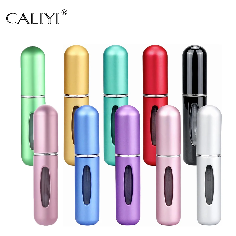 5pcs 5/8ml Perfume Refillable Refill Bottle Portable Mini Pump Empty Cosmetic Containers Atomizer for Travel Makeup essentials portable floor mat footrest for airplane travel sling essentials suspend hammock airport flight pedals accessories