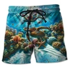 Animal Turtle 3D Printed Short Pants For Men Clothes Casual Hawaiian Sea Animal Beach Shorts Loggerheads Trunks Kids Trousers 1