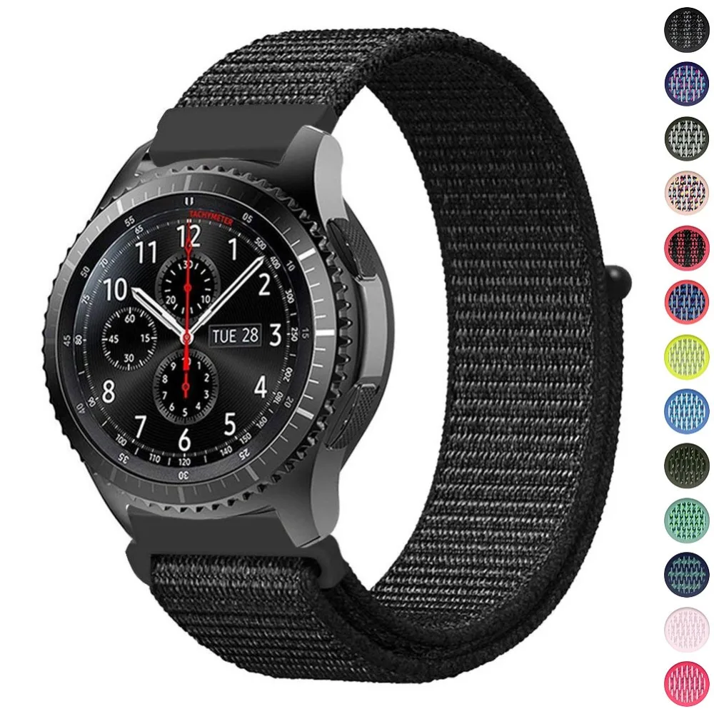 Nylon Loop Smartwatch Band - Universal 20mm/22mm Bracelet Strap