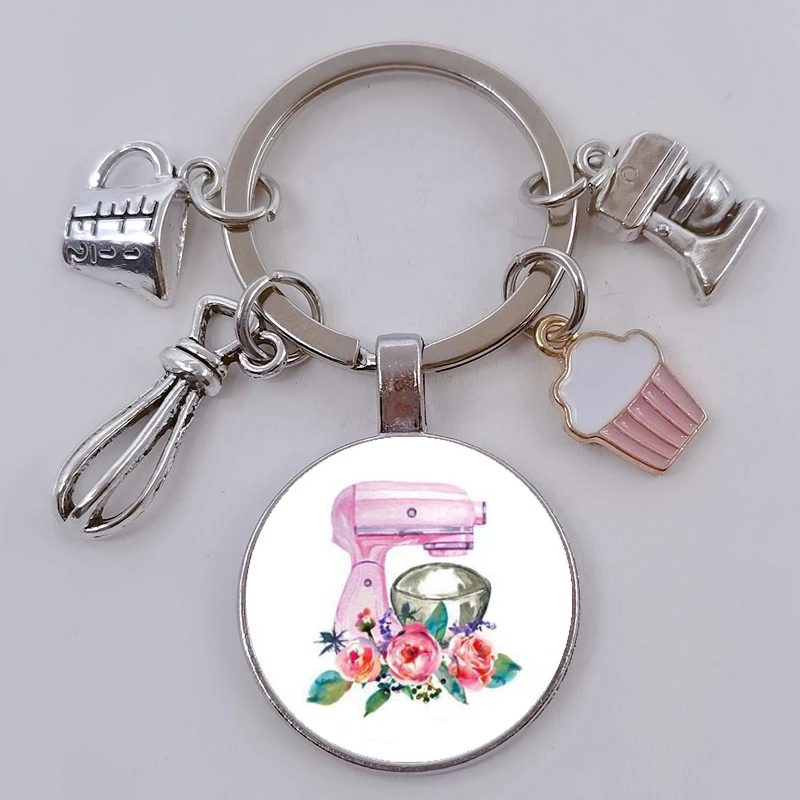 DIY Party Bakery Cake Shop Keychain Bakery Cake Add Personalized Customized Logo Keychain Jewelry Gifts