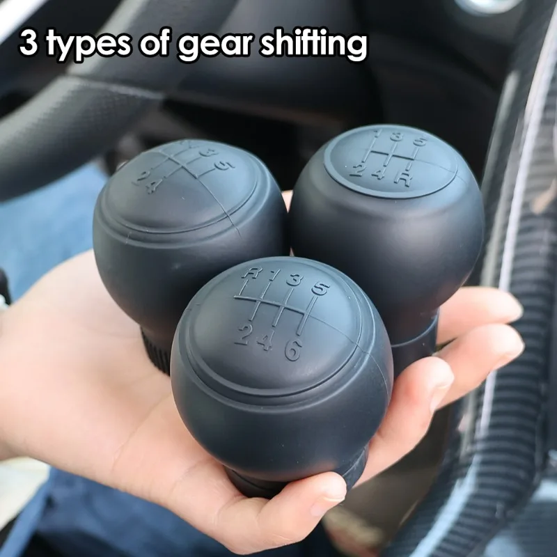 Gear Shift Cover, Silicone Car Shift Knob, Cover, Protection, Car, Vehicle, Round, Soft Silicone Non-Slip Lever, Shift Knob, Cover, Auto-Shifter Protection