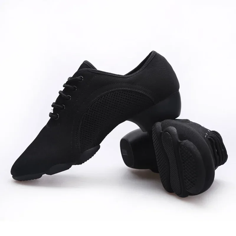 Durable Skidproof Ballroom Dancing Dance Sneakers For Men Women Sport Lightweight Students Girls Boys Training Jazz Street Shoes 6