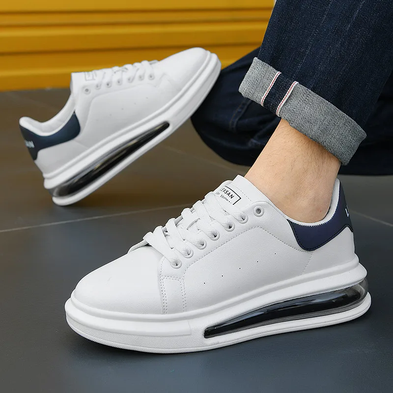Men's sports shoes, women's fashionable sports shoes, vibration increasing lightweight and comfortable casual skateboardi