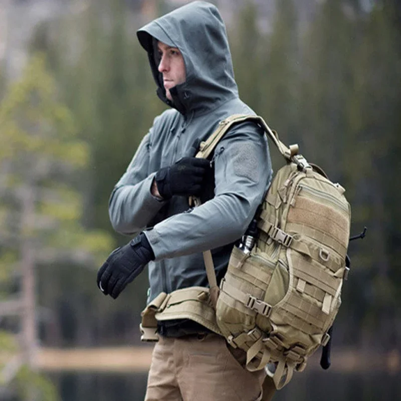 Fleece Military Men Jacket Waterproof Suit Fishing Hiking Tracksuits Set Thermal Winter