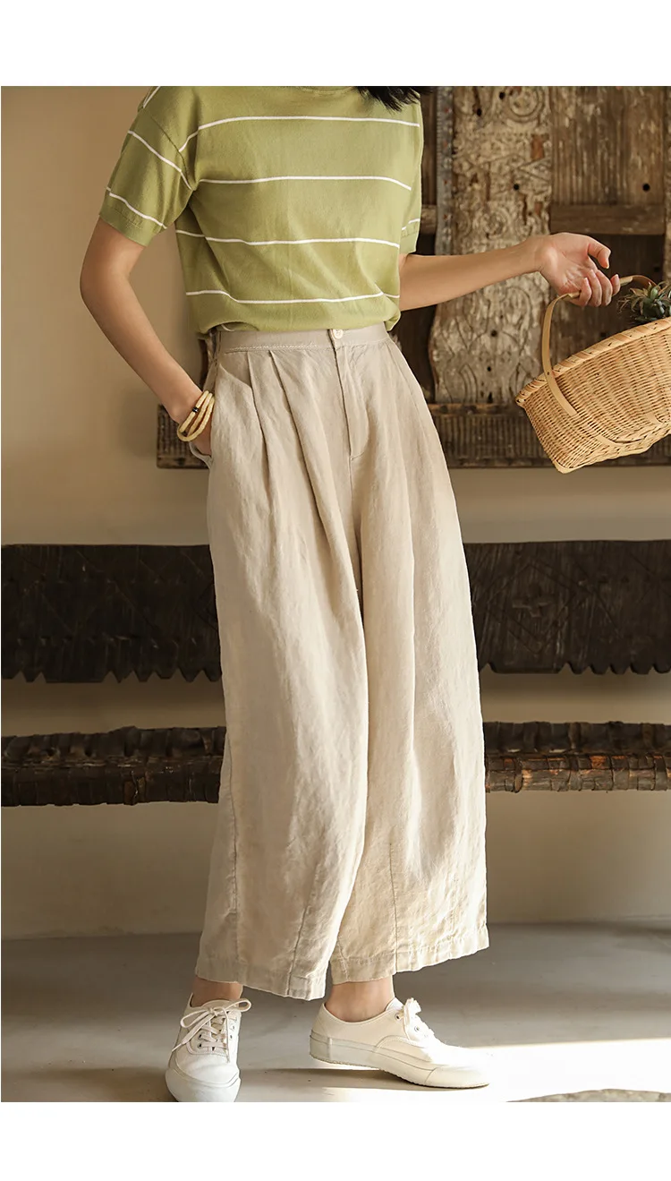 Рисунок 5 - 100% льняные широкие брюки