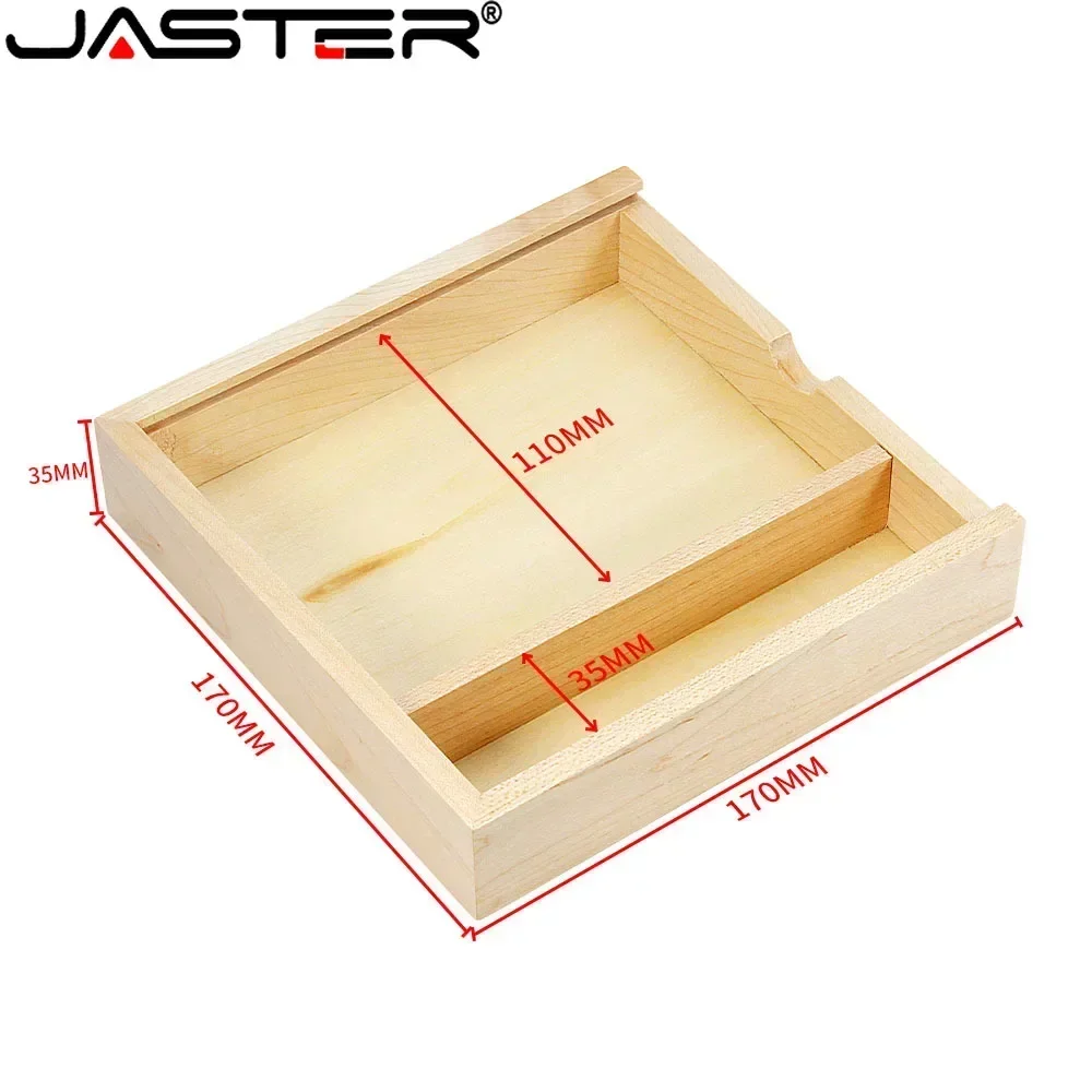 Jaster-usb Flash Drives de Alta Velocidade com Caixa de Madeira Memory Stick Pen Drive Disco u Fotografia Presente de Casamento 64gb 128gb 32gb - Imagem 5