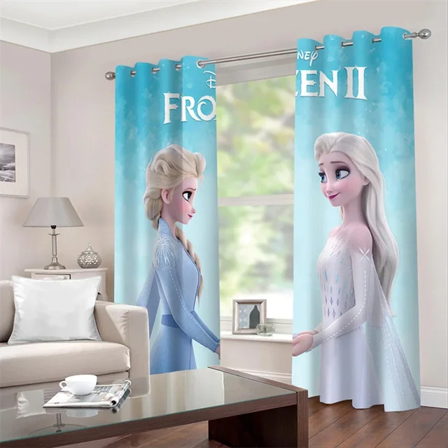 디즈니 겨울왕국 엘사 커튼: 당신의 방에 마법의 터치를 더하세요