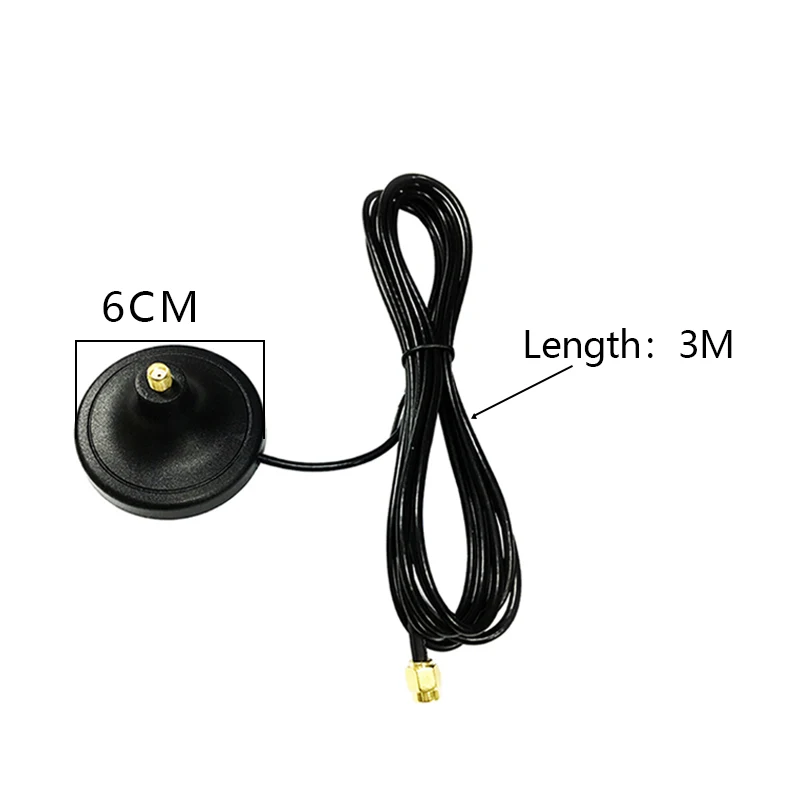 Eoth 5 Stück 6CM Magnetfuß-Antenne 5dBi SMA Stecker Buchse IOT-Antenne 3M Kabel Großer Saugnapf für Netzwerkkarte WiFi – Detail 5