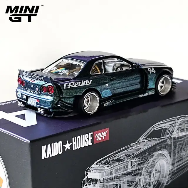 ホールハウス & ミニgtオープンカバーディーキャスト合金カーモデル 