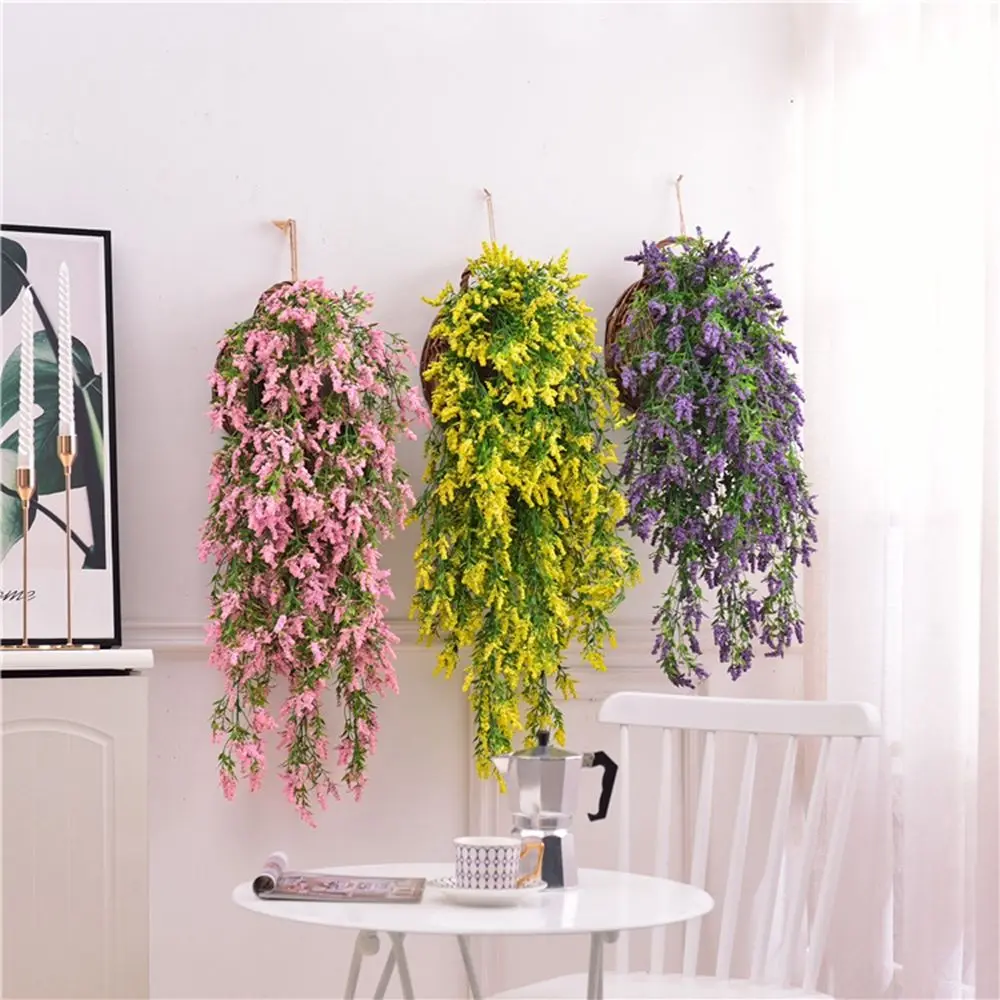 

Office Outdoor Decoration Party Home Decor Hanging Fake Faux Flower Artificial Plants Fake Vine Lavender
