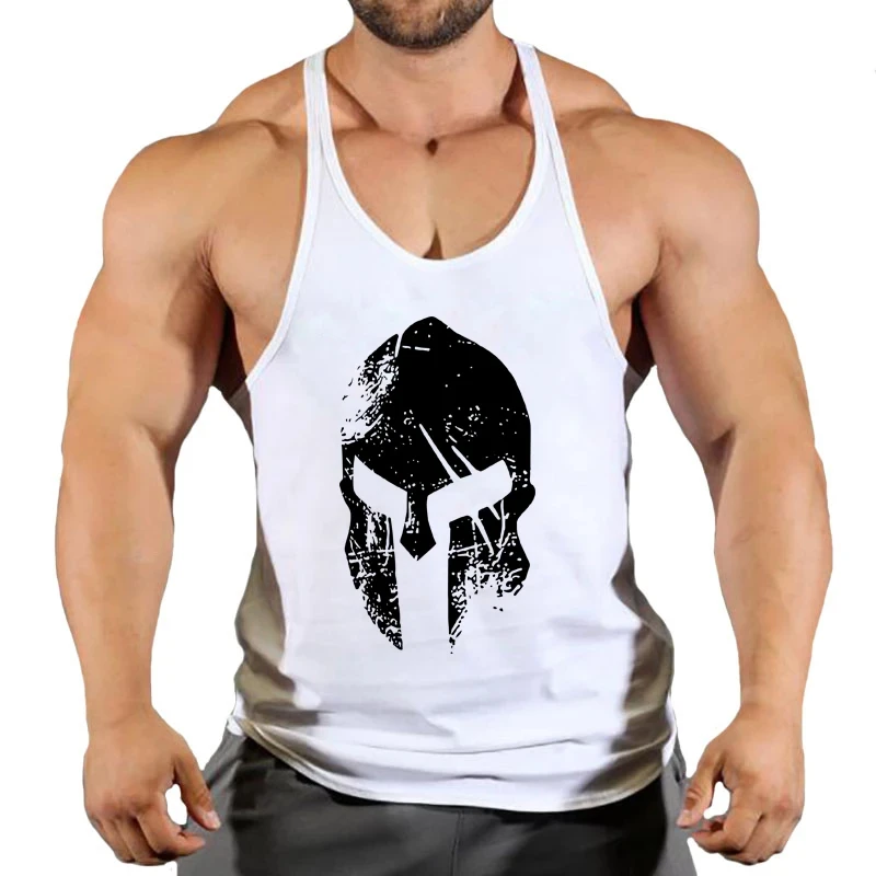 Muscular Man Gyms Men's Clothes Tank Top Vest Gym Bodybuilding and Fitness Stringer Clothing Workout Brand Singlets Shirt Muscle - Image 2