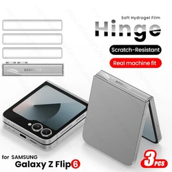 Premium Anti-Scratch Hydrogel Hinge Film Protector - 3-Pack for Samsung Z Flip6 (Transparent-3PCS)