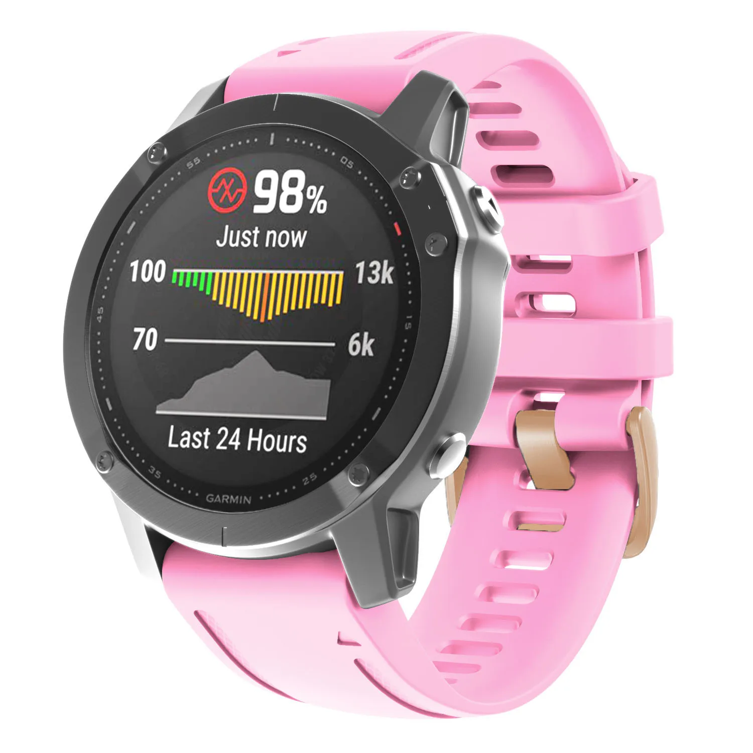 Enhanced Silicone Quickfit Wristband Bracelet - 20mm Strap