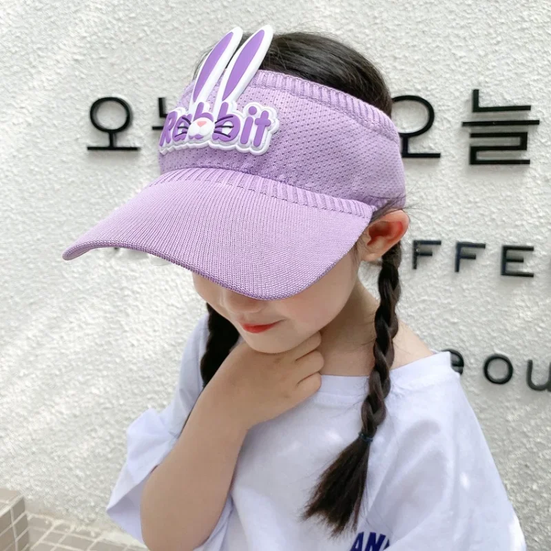 Summer Hat for Kids 3-12years Old Sun Hats Visors Cute Rabbits Wings Bunny Hat Apparel Accessories