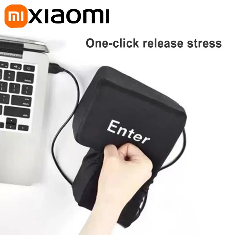 Xiaomi Anti-Stress Computer Enter Key Big USB Keyboard Vent Button Pillow Desktop Stress Reliever Cushion Anti Stress Button
