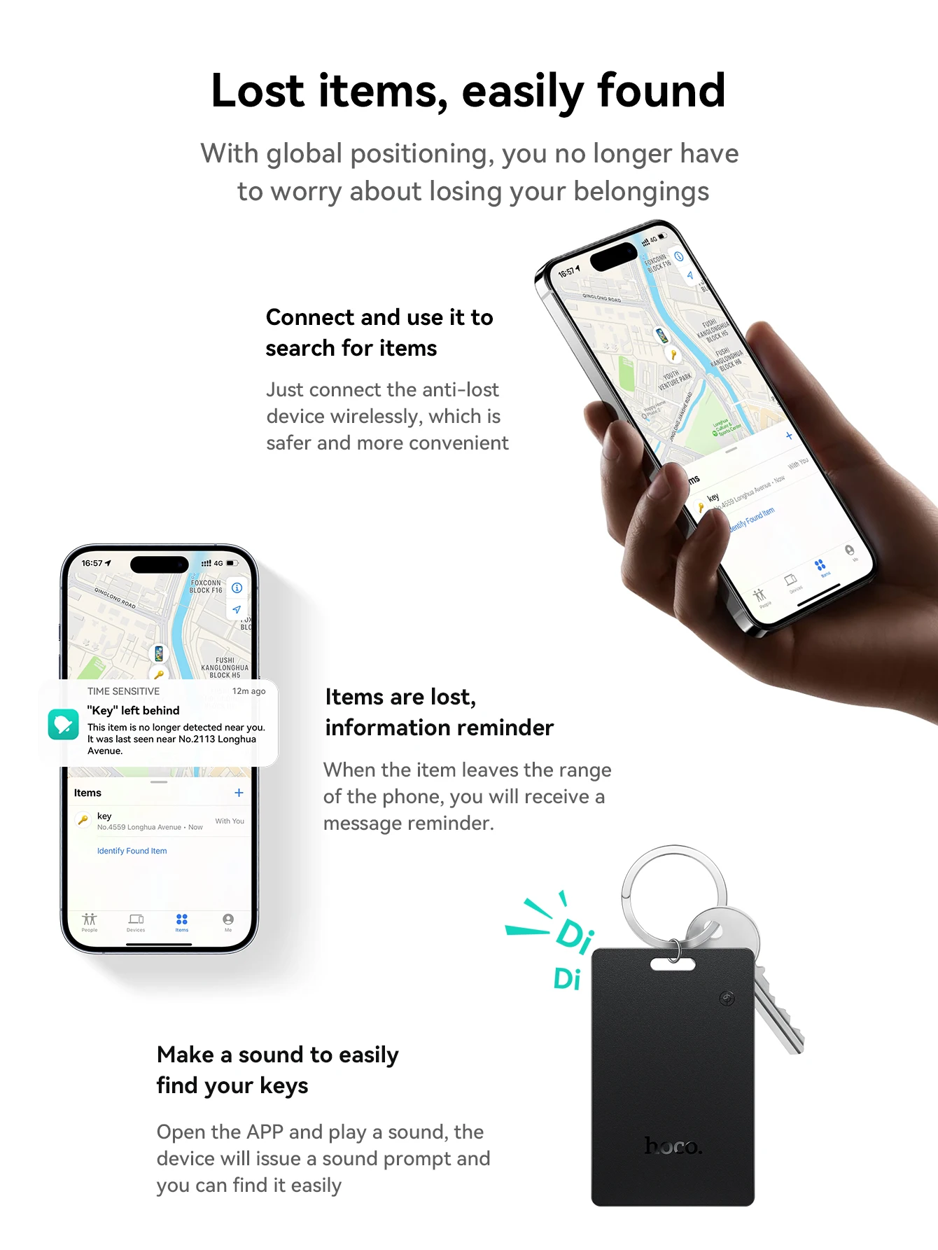 HOCO E102 Smart Card Tracker (Apple & Android)