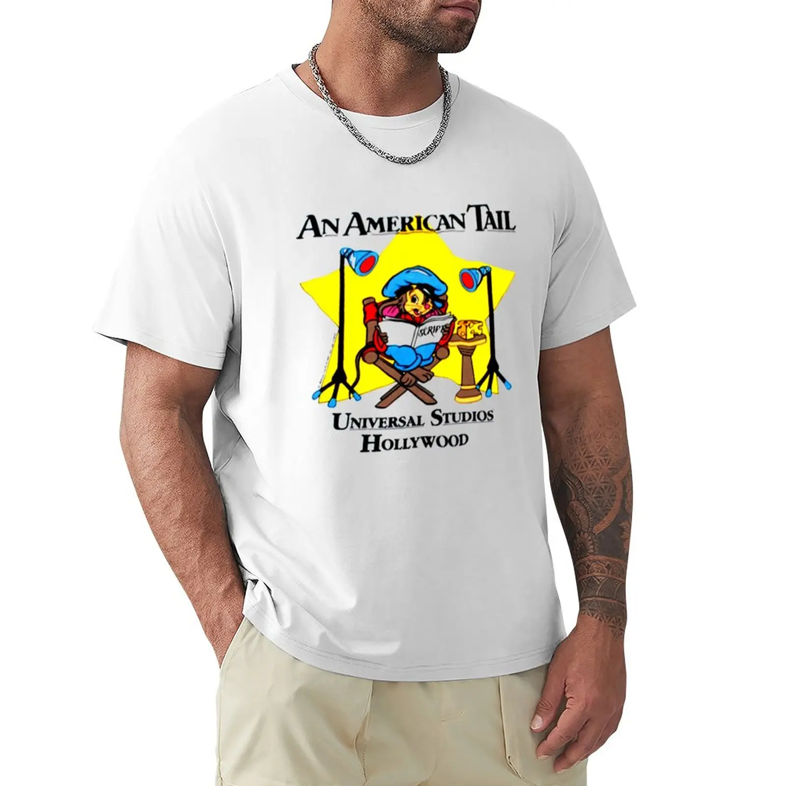 1986 An American Tail Vintage Fievel Mousekewitz T-Shirt Sport Fan T-Shirt Sublime T Shirt Abbigliamento Per Uomo