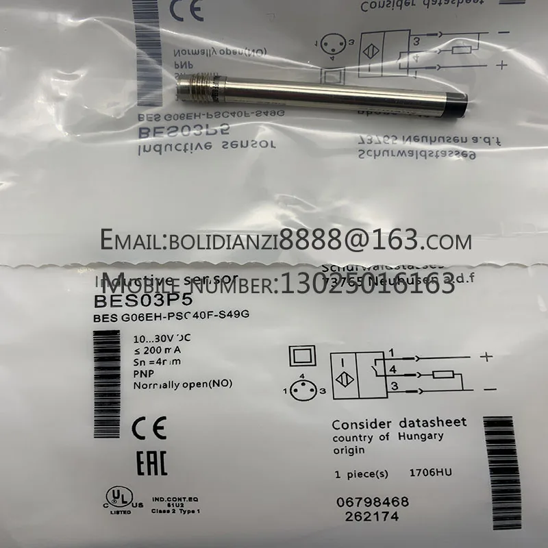 

Новый датчик приближения BES02UR BES G06MH1-PSC30B-S04G в наличии