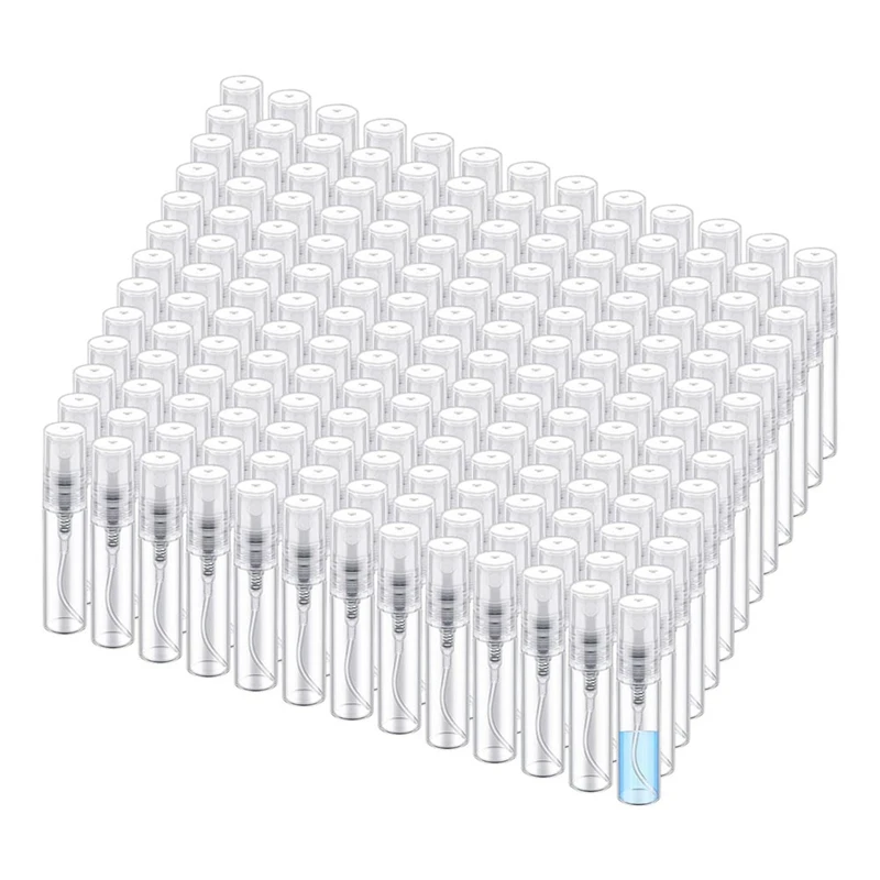 

200 шт., прозрачные многоразовые флаконы-распылители для духов (5 мл)