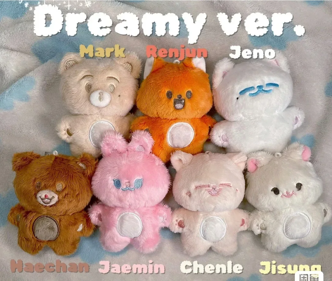 

New Kpop DREAM Cartoon Plush Doll Keychain DREAMY VER Stuffed Toy Pendnat Keyring JAEMIN JENO JISUNG Bag Accessories RENJUN Fan