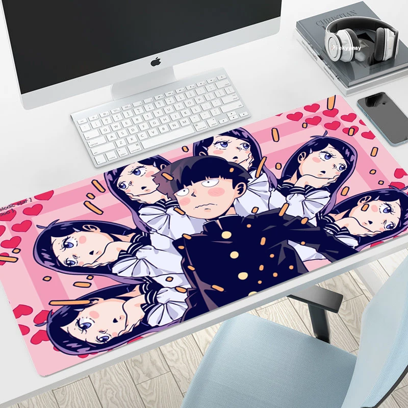 

Gaming MousePad Mob Psycho 100 Anime Rubber Mousepads Desk Mat Xxl Keyboard Pad Large Carpet Computer Table For Xl Ped Mauspad