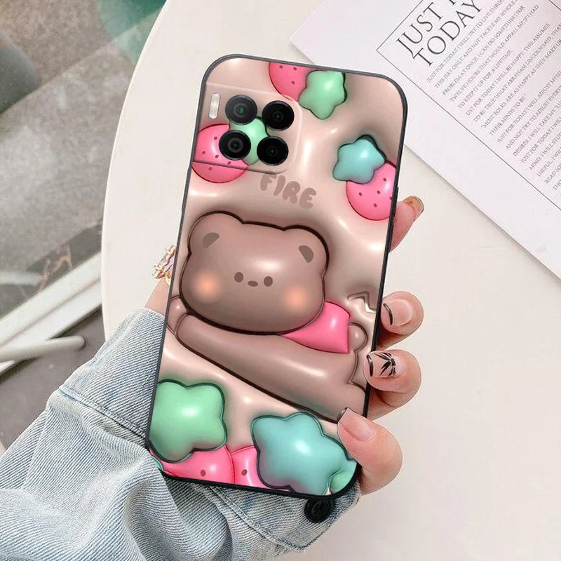 Astronaut Silicone Protective Back Cover - Colorful Design