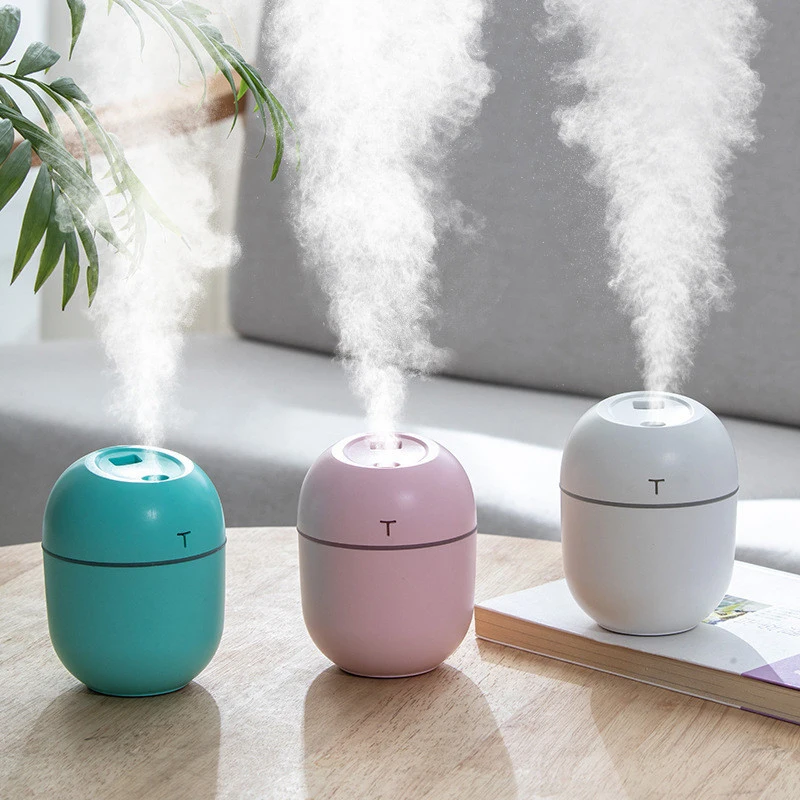 220ml Mini Humidifier USB Aroma Diffuser Mist Maker Desktop Essential Oil Scent Diffuser Smart Home Appliance with LED Light