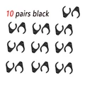 10 pairs Black