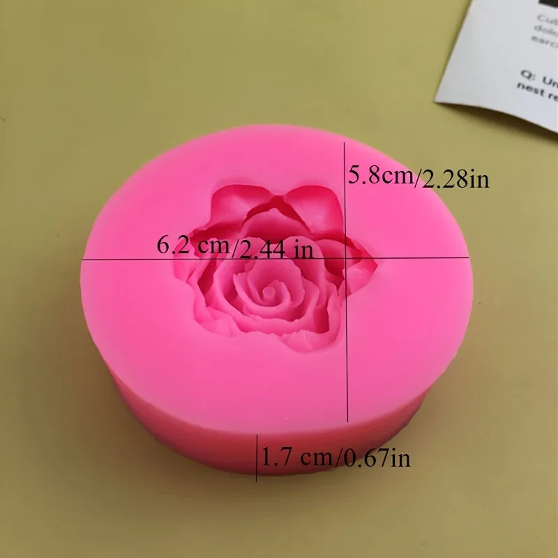 1 Stück Silikonform für Duftkerzen mit Blumenmotiv – vielseitig einsetzbar für DIY-Bastelarbeiten, Seifenherstellung und Tonprojekte – Detail 2