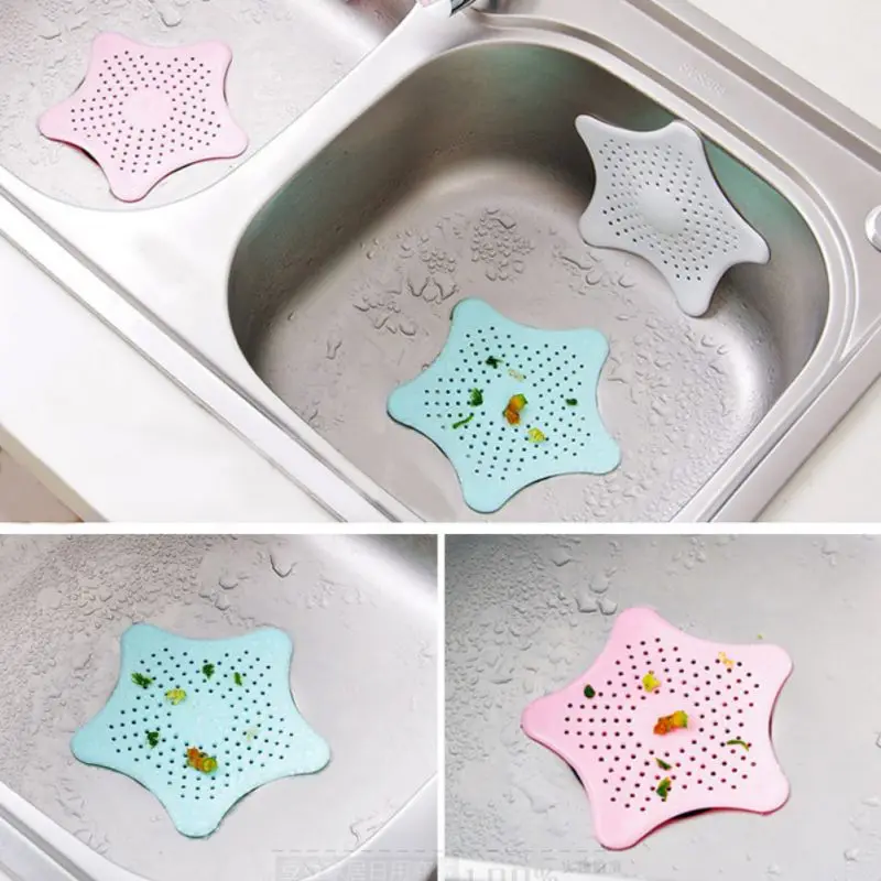 Shower Drain Filter Silicone Kitchen Sink Hair Stopper Catcher Bathroom Accessories Bathtub Strainer Sewer Outfall Filte