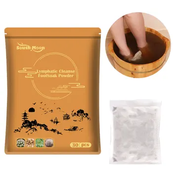 Lymphatic Cleanse Foot Soak Powder Dredging Leg Body Sculpting And Cold Feet Soaking Bag Relaxing Body And Mind For Foot And Bod tanie i dobre opinie CLOTHES OF SKIN CN (pochodzenie)
