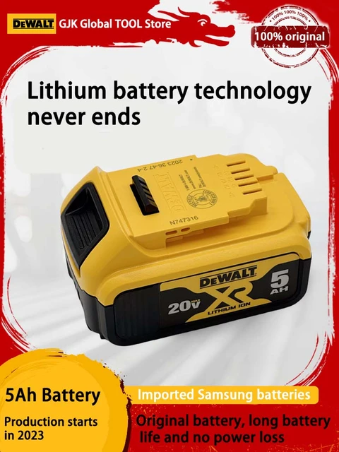 Dewalt Compact Power Tool Battery, Brand New, BULK Pack, Não-Embalagem  Original, DCB205, DCB184, 18V, 20V, MAX XR 5.0 Ah