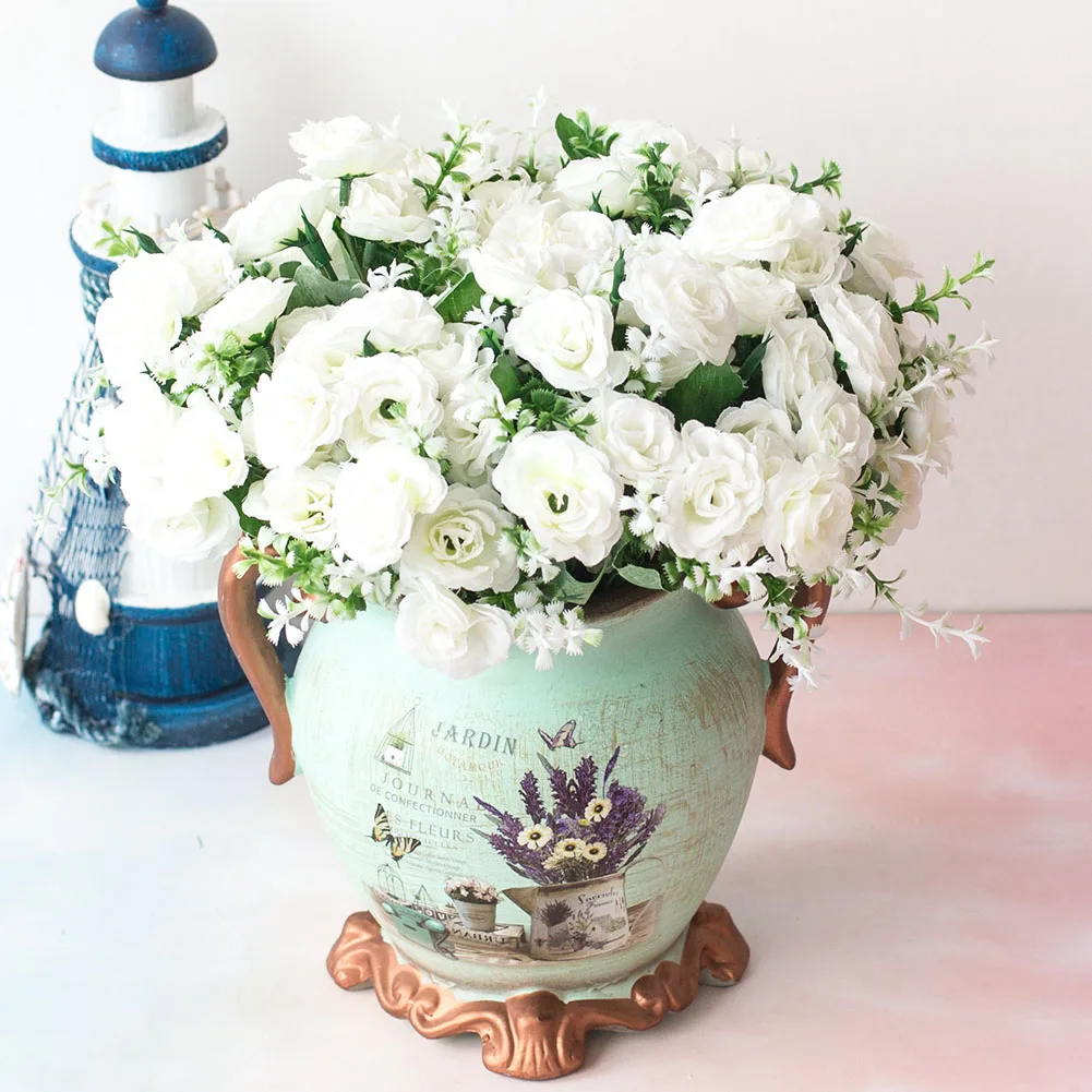 

Simulation Rose Fake Wedding Arch Silk Flower Home Decoration Artificial Home Living Room Table Decoration Fake Flower