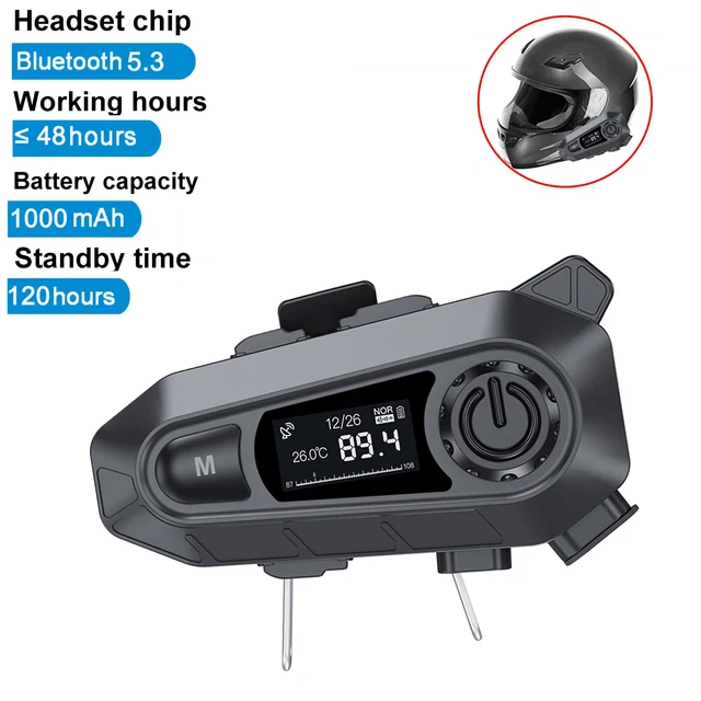 오토바이 블루투스 헬멧 헤드셋: 방수 소음 감소로 안전하게 주행