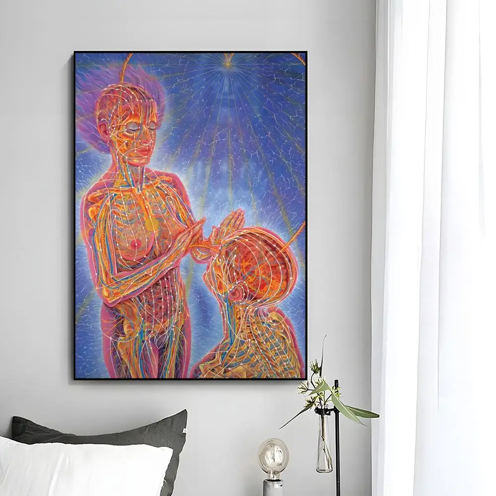 Visionary Art Poster by Alex Grey - Decorative Mural Wall Art