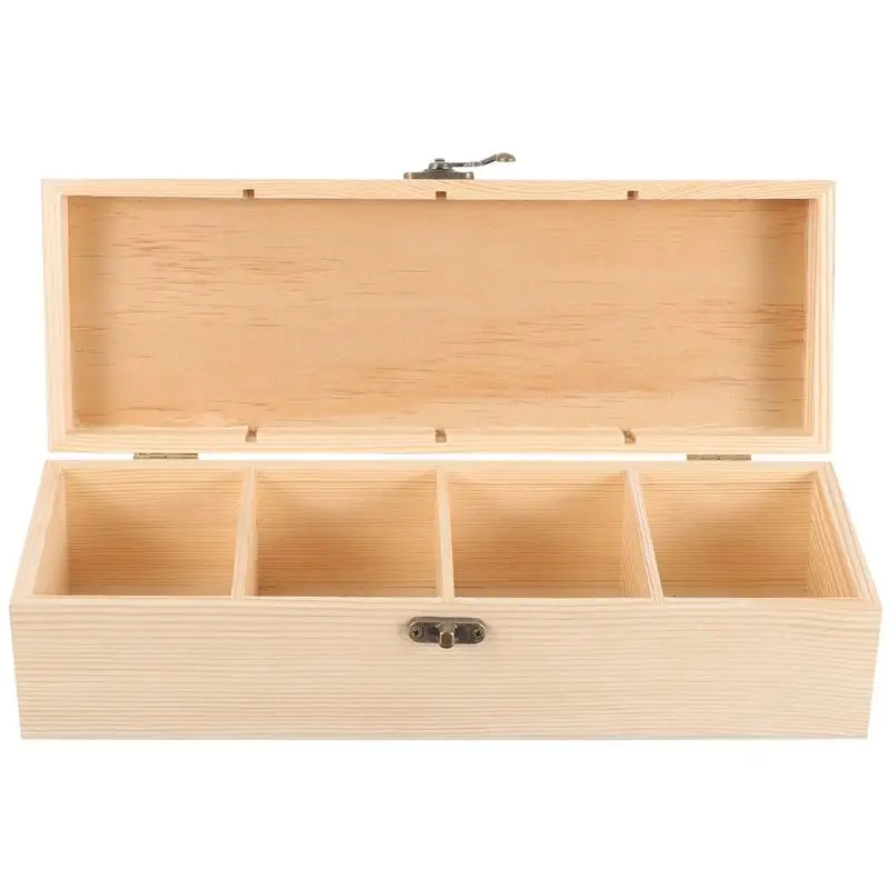 Wooden Tea Bags Box Iplusmile 4 Compartments Tea Bag Holder Packet Storage Organizer Coffee Bag Kitchen Tools tea tin box,tea canister