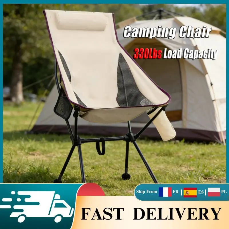 Chaise pêche pliante 150kg capacité légère portable sac transport plage voyage tourisme pêche
