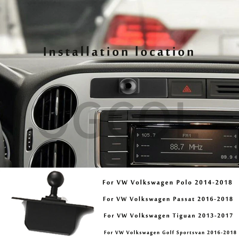 Adjustable Car Phone Mount Holder For Volkswagen VW Tiguan 5N Passat Polo V 6C Golf Sportsvan 2018 Car Interior Accessories