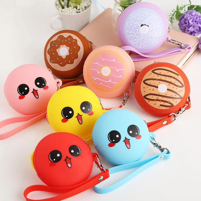 New coin purse boys and girls silicone bags children's small bags cute