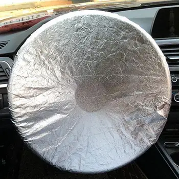 Copertura solare universale per volante per auto Copertura protettiva in microfibra Antiscivolo Traspirante per protezione del volante dell'auto