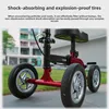 Single Leg Assistive Injury Rehabilitation Knee Scooters, Wheeled Walker for Disabled and Elderly, Mobility Scooter Crutches 3