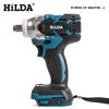 HILDA 18V Electric Impact Wrench Rechargeable 1/2 Socket Wrench Cordless Without Battery High Power Impact in Car Repair 1