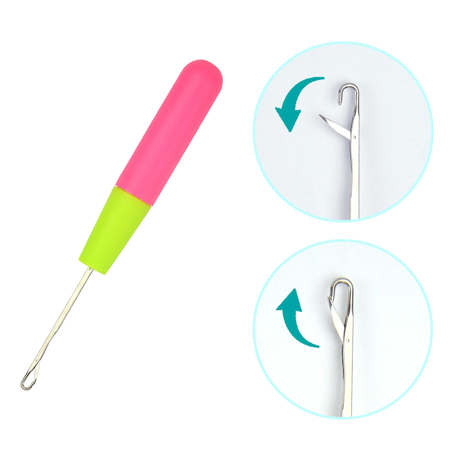 2 Pcs 0.57cm/0.38cm Dreadlock Knitting Hook Crochet Hook Plastic Crochet  Hook Needle Hair Weaving Crochet Needle Hook - AliExpress