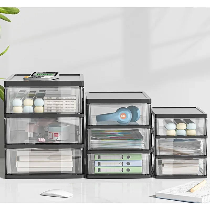 Office Desktop Storage Box Transparent Drawer Style Cosmetics Stationery Student Desk Raised Japanese Style Bar Storage Box Storage Box Self Adhesive Storage Box Desk Organizer Transparent Storage Box Storage Organizer